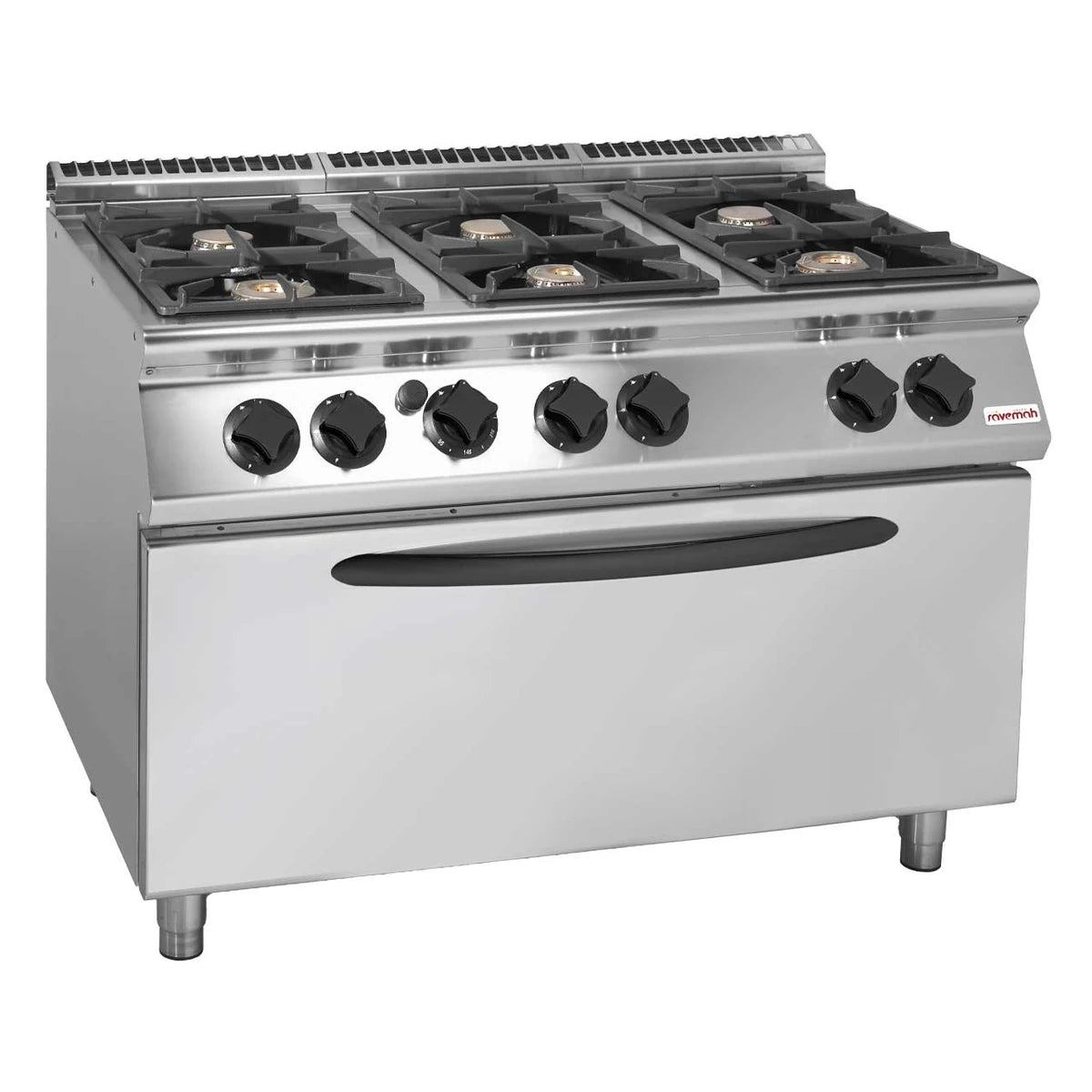 Savemah Cocina a gas 6 fuegos con horno maxi SV 912 CFGG Serie 900 - vista 1