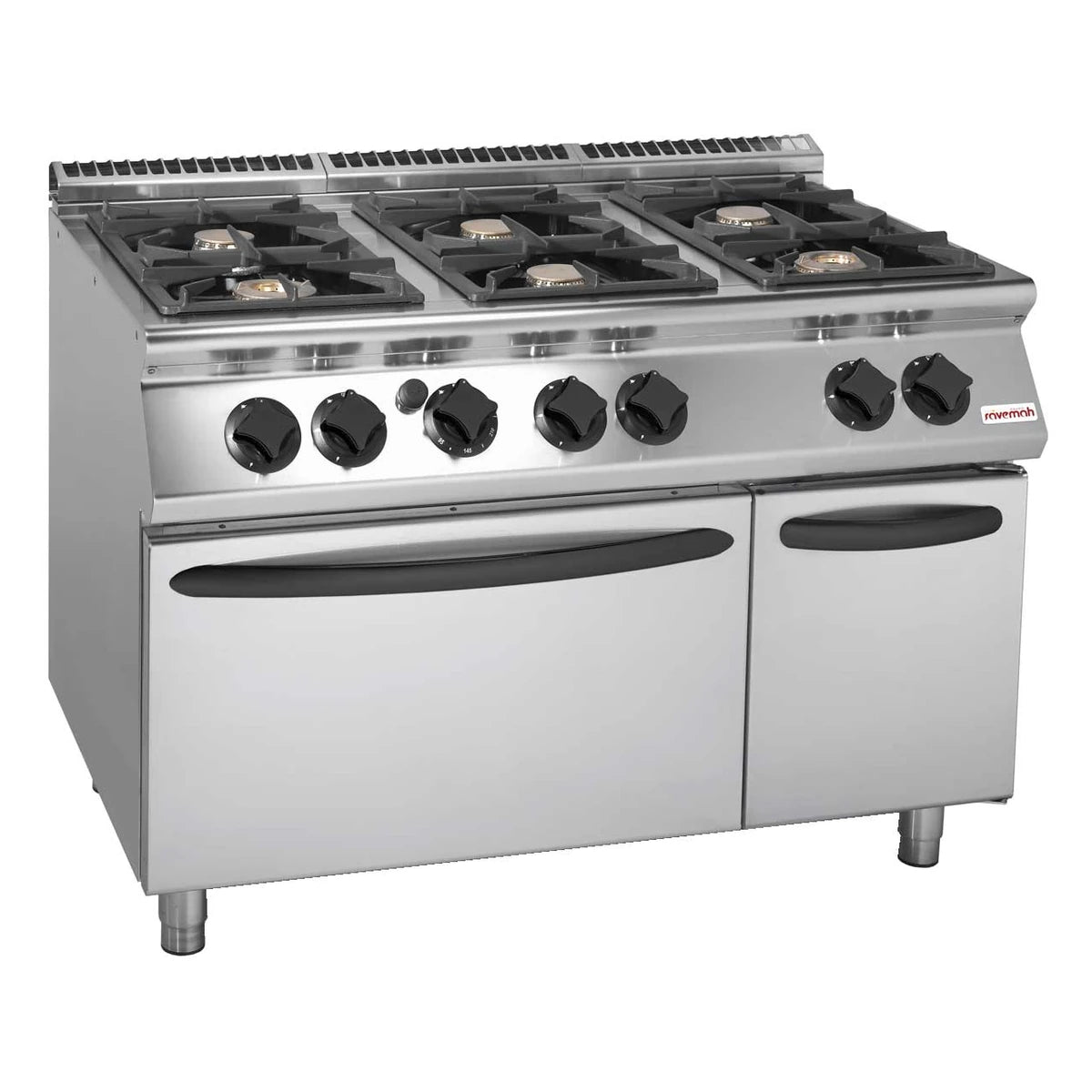 Savemah Cocina a gas 6 fuegos con horno SV 712 CFG Serie 700 - vista 1