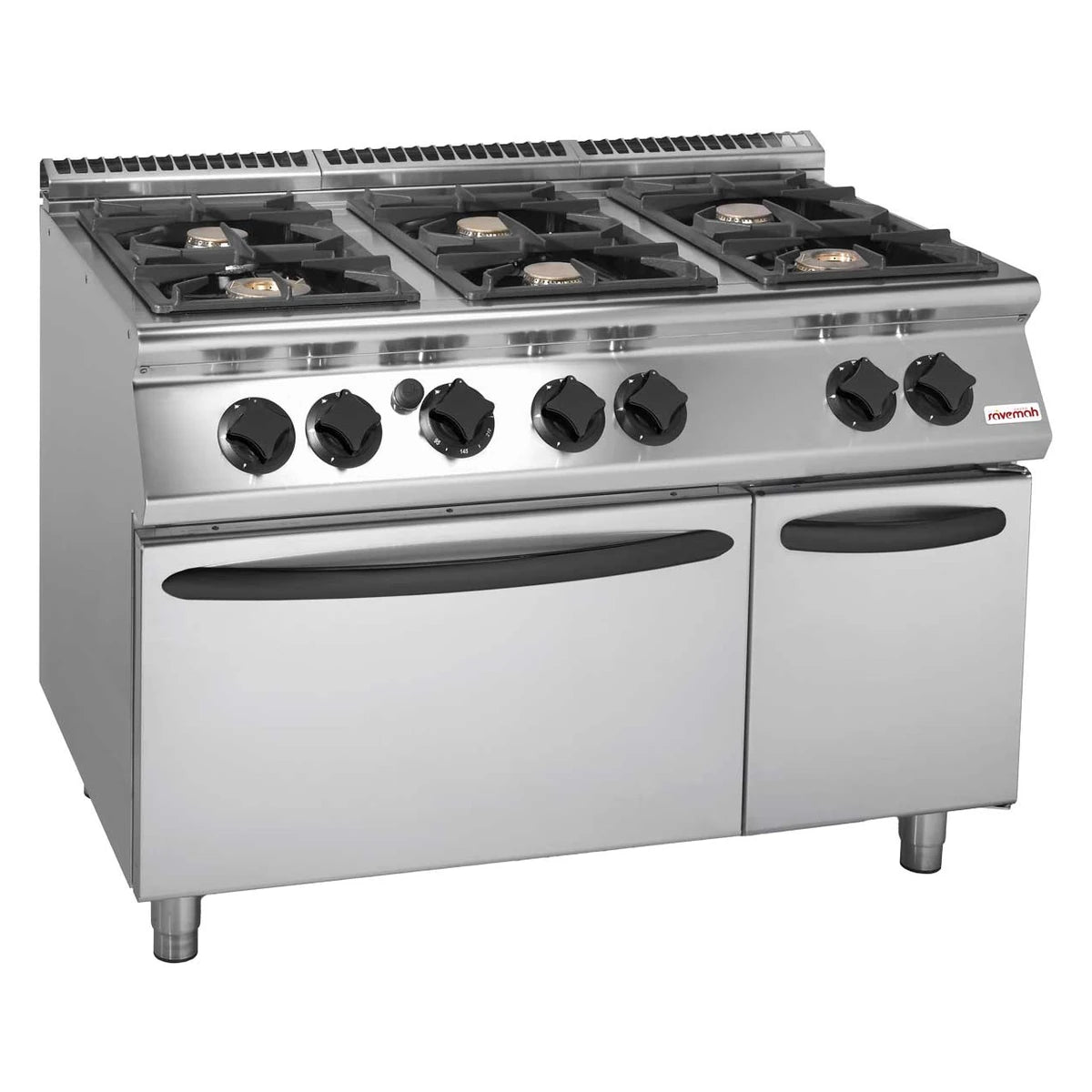 Savemah Cocina a gas 6 fuegos con horno SV 912 CFG Serie 900 - vista 1