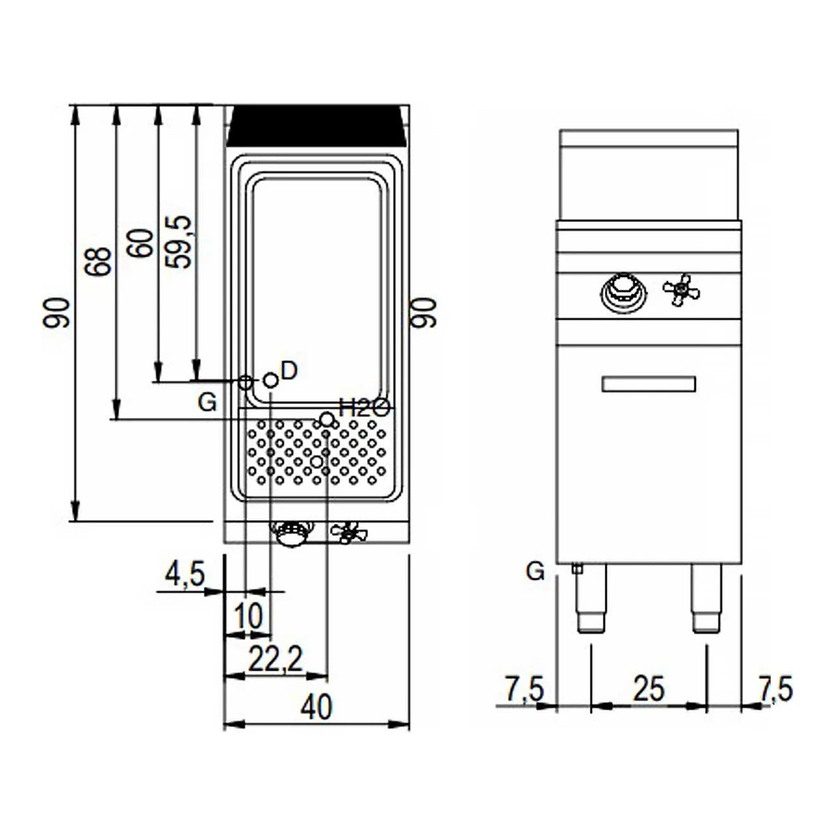 Savemah Cuecepastas SV 94 CPGS a gas 40 litros – detalle del equipo 3