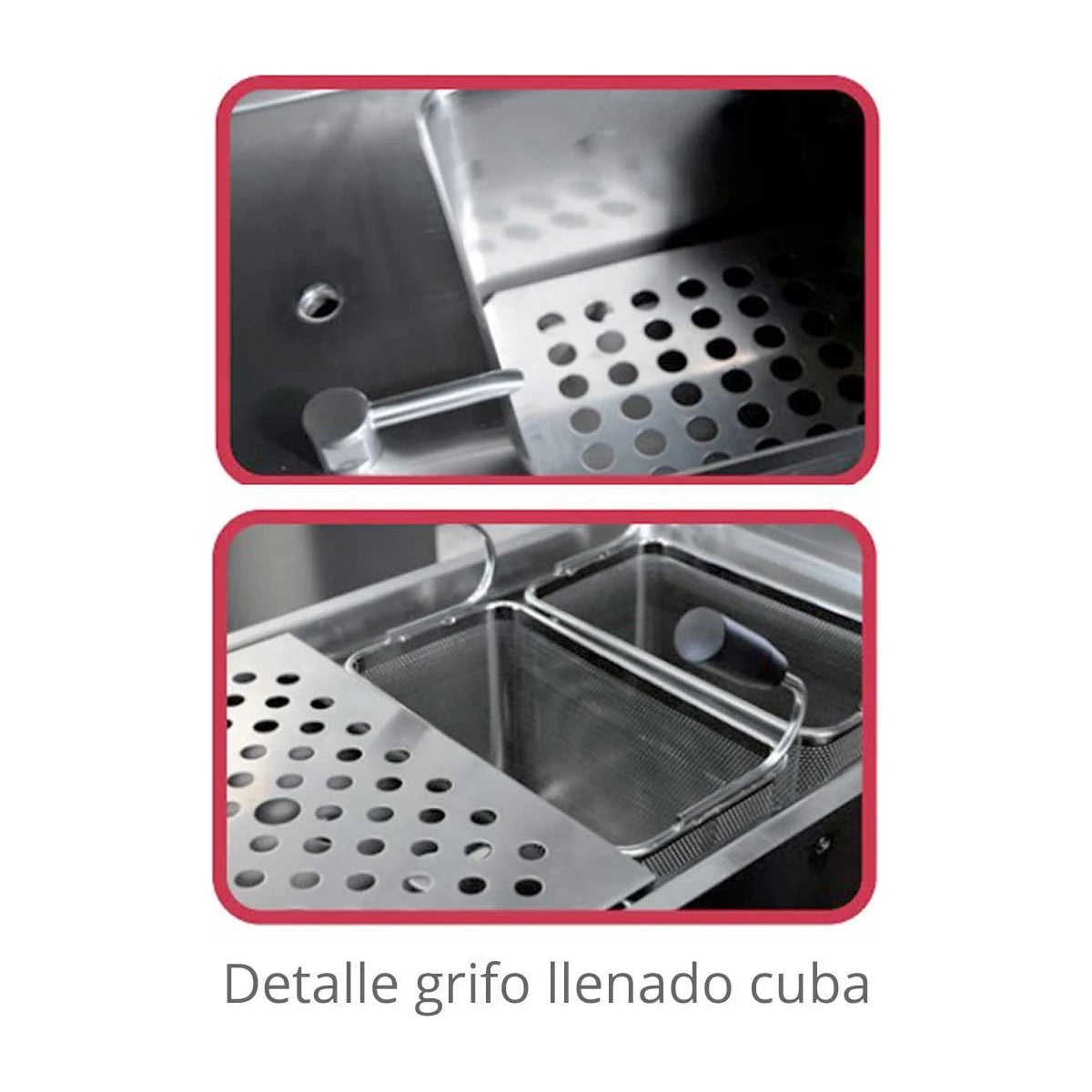Savemah Cuecepastas SV 98 CPES eléctrico 40 + 40 litros – detalle del equipo 2