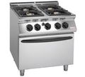 Savemah - S700 Cocina + Horno SV 78 CFG Gas | Fondo 73 cm - 4 Fogones