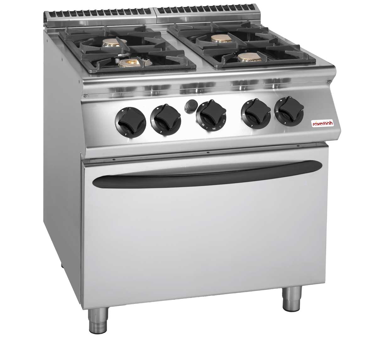 Savemah - S700 Cocina + Horno SV 78 CFG Gas | Fondo 73 cm - 4 Fogones