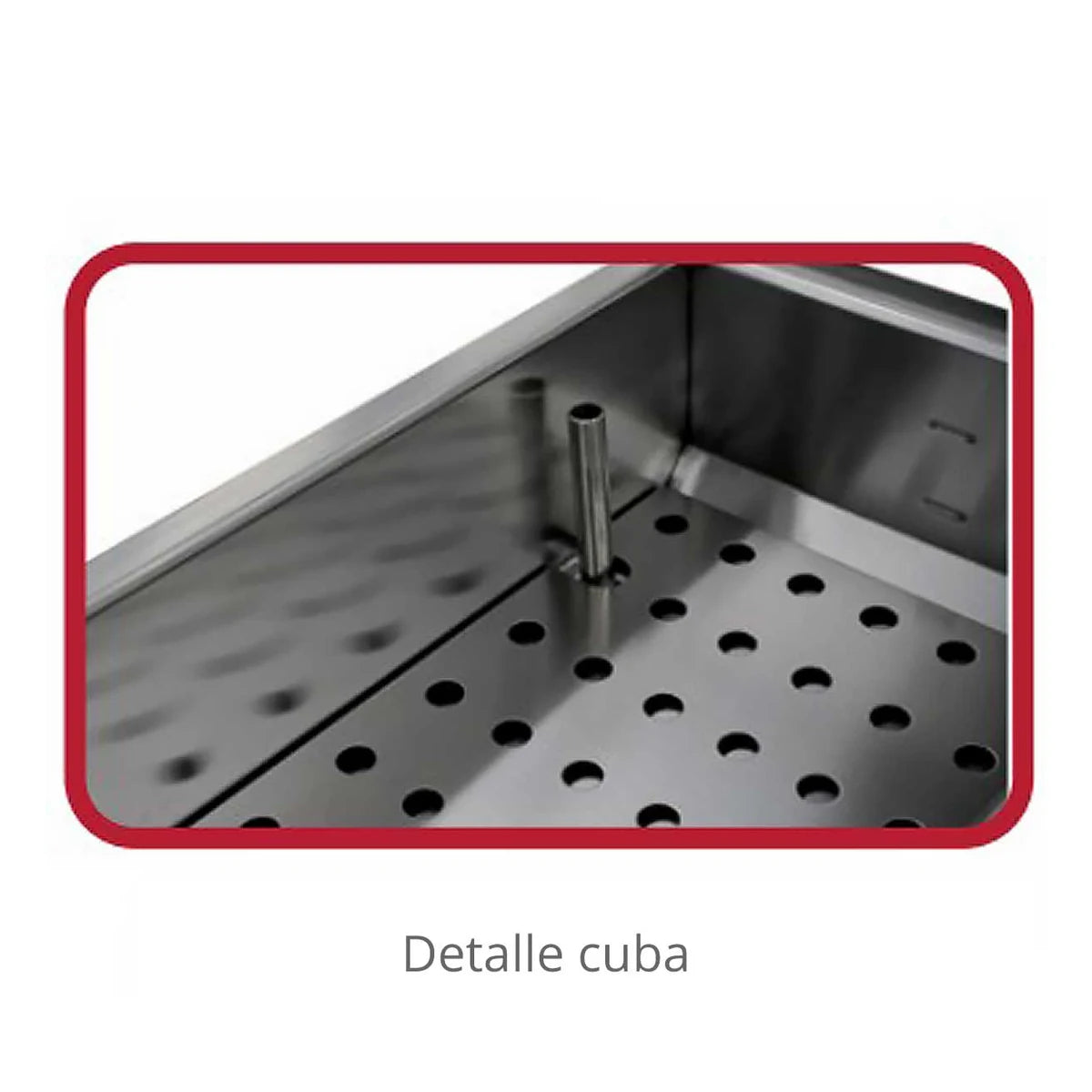 Savemah Serie 900 Baño María a Gas SV 94 BMG-T - detalle interior de la cuba