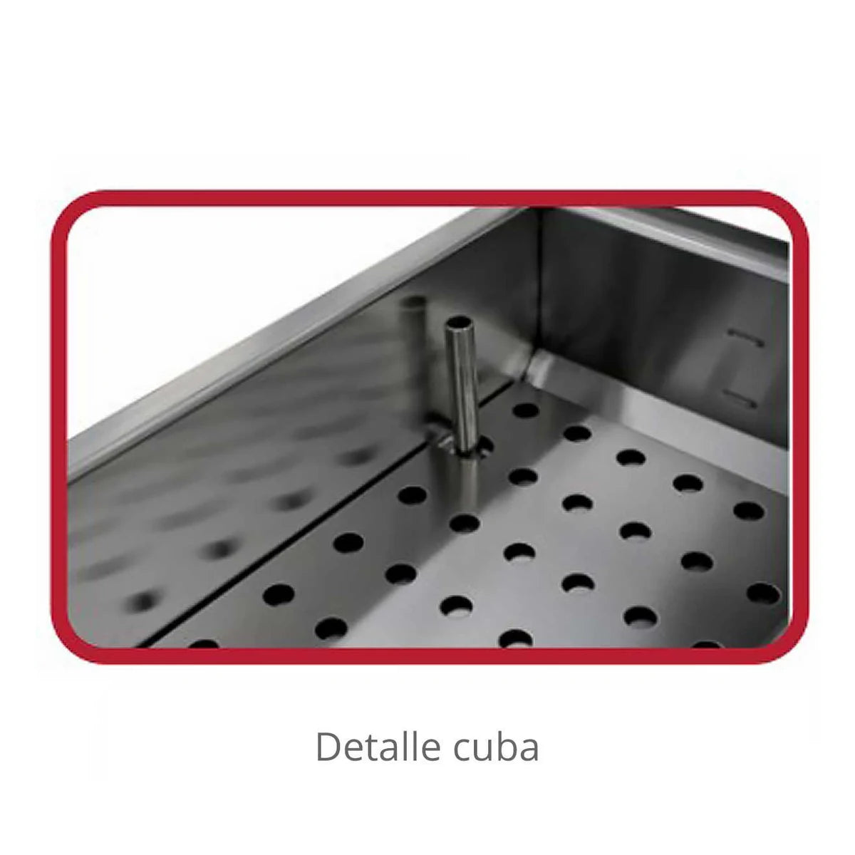 Savemah Serie 900 Baño María a Gas SV 98 BMG-T - detalle interior de la cuba