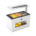 Sayl Módulo con Antiesputo Island Buffet Baño María BUB65A - vista del expositor para buffet