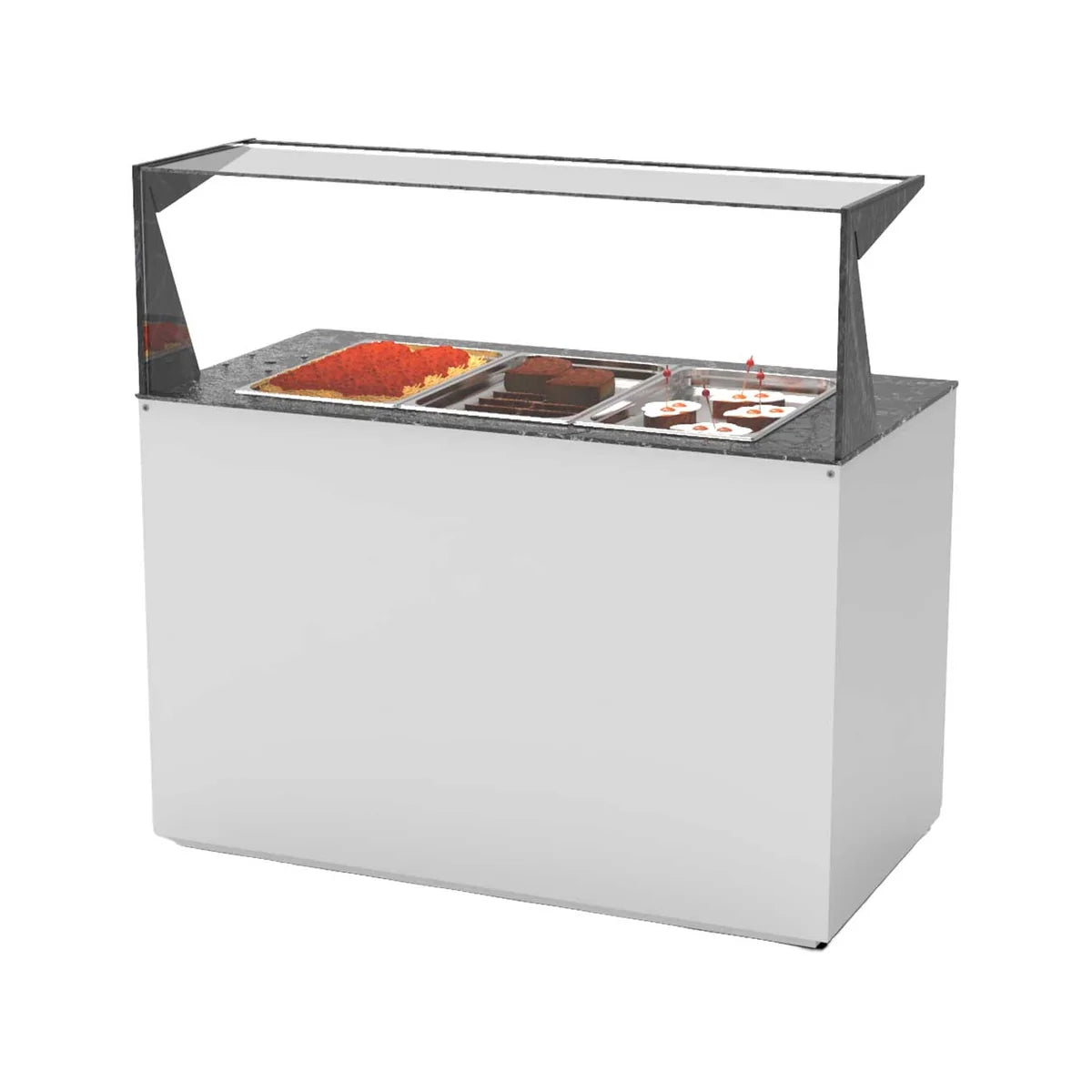 Sayl Módulo Self-Service Baño María BUB65E-T - vista del expositor para buffet