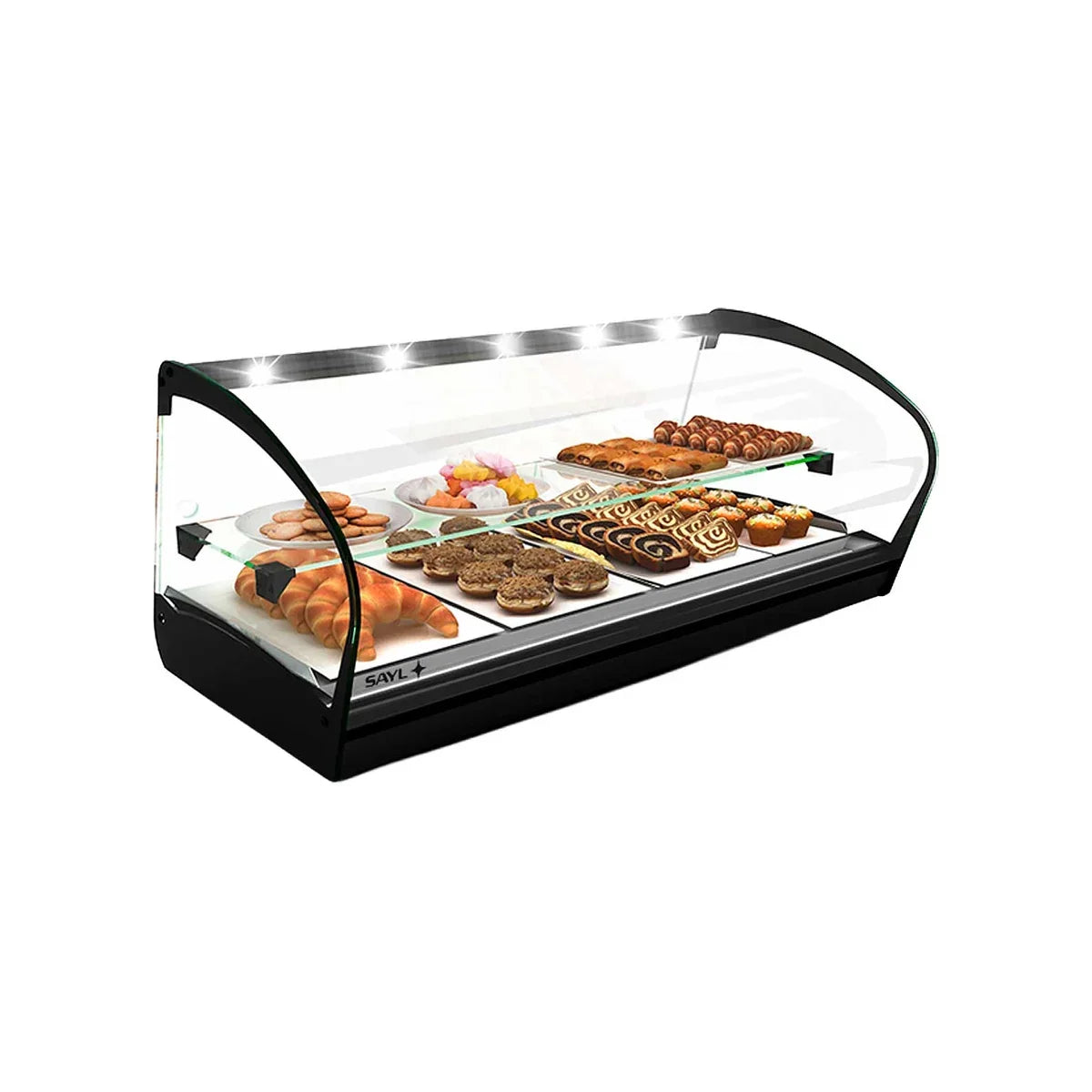Sayl SHARK 2P SHK – Vitrina caliente calor seco Sahara. Vista representativa de la gama.