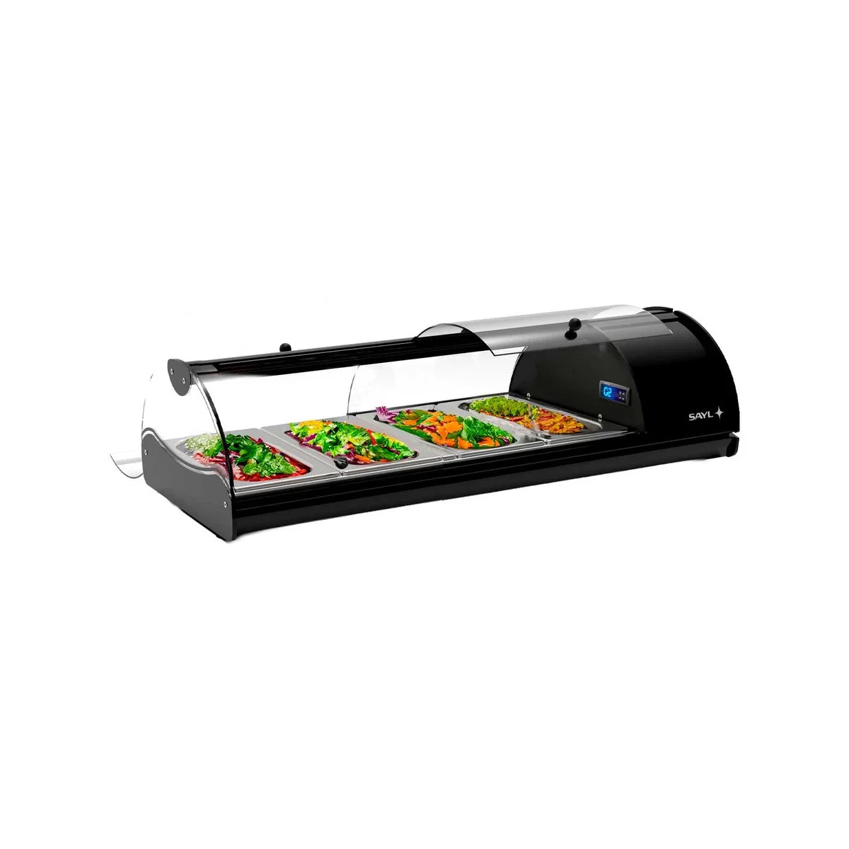 Sayl SELF-SERVICE S – Vitrina de tapas refrigerada autoservicio — Bandejas GN. Versión con bandejas GN.