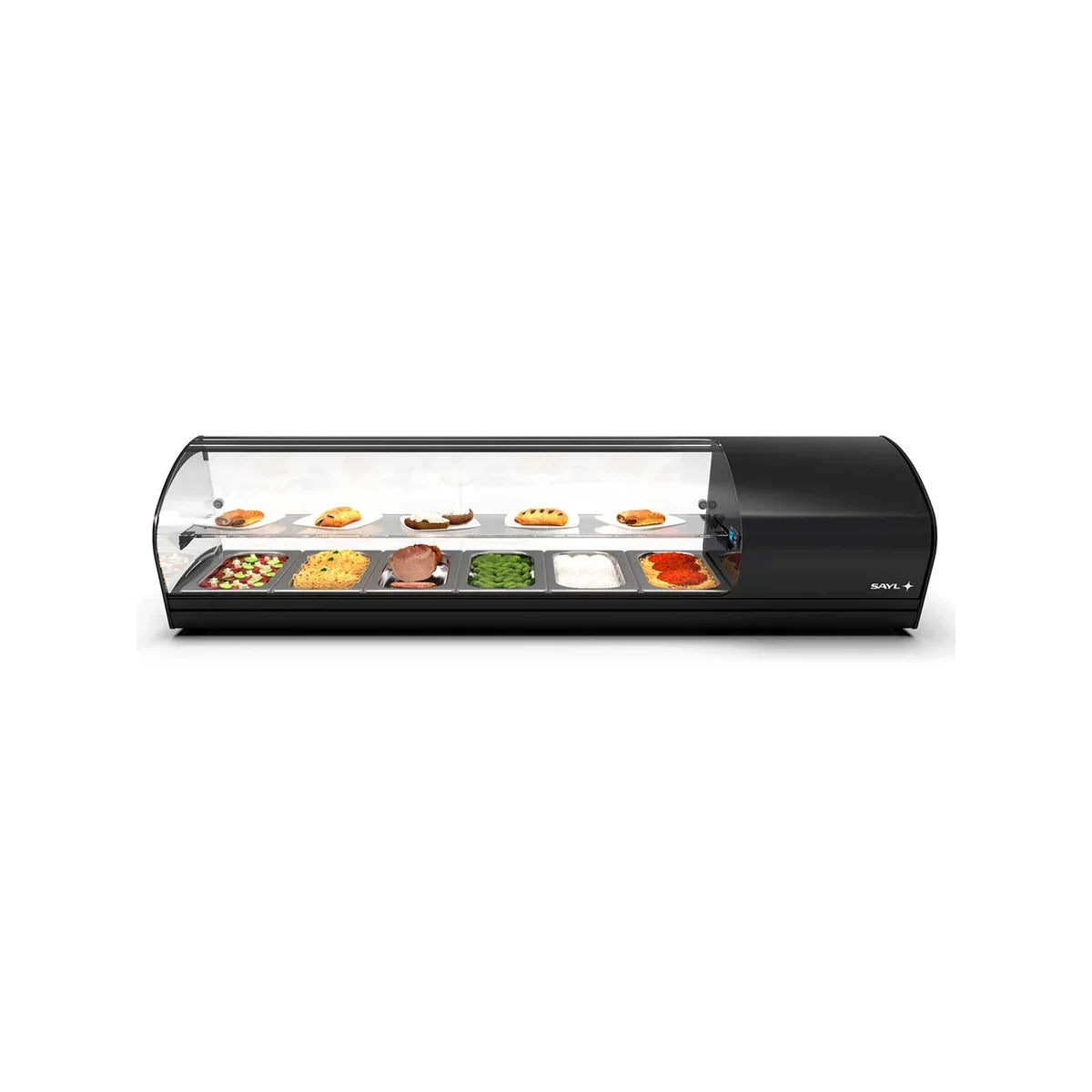Sayl SHARK 1P SK – Vitrina de tapas refrigerada compacta — Bandejas GN. Otra vista o configuración de la gama.