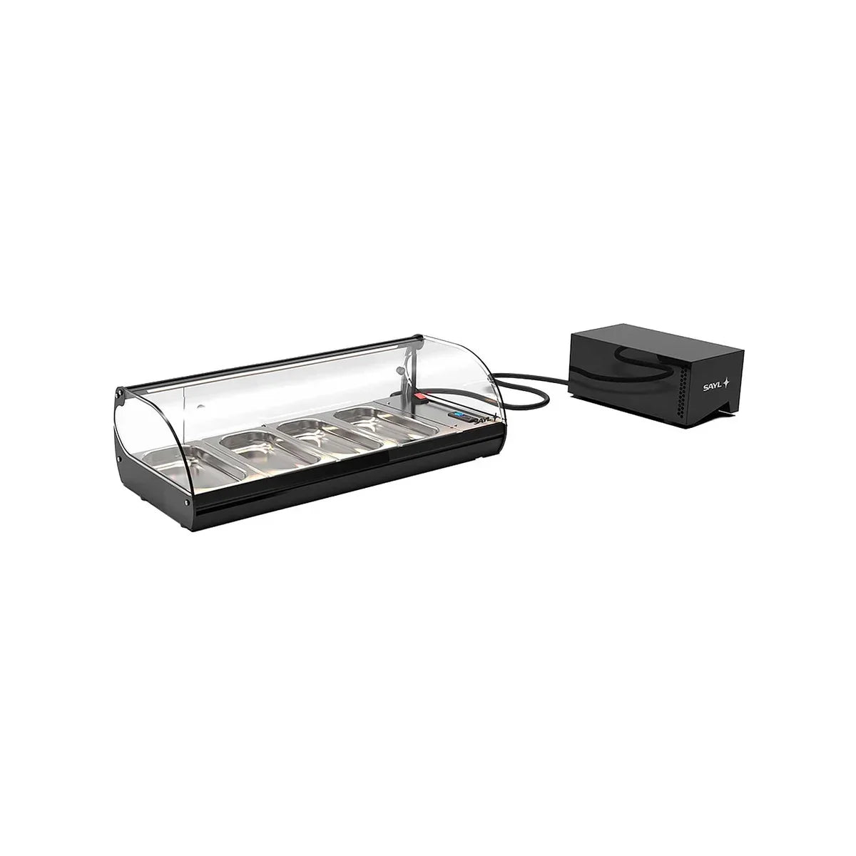 Sayl CLASSIC 1P V-GR – Vitrina de tapas grupo remoto — Bandejas GN. Versión con bandejas GN.
