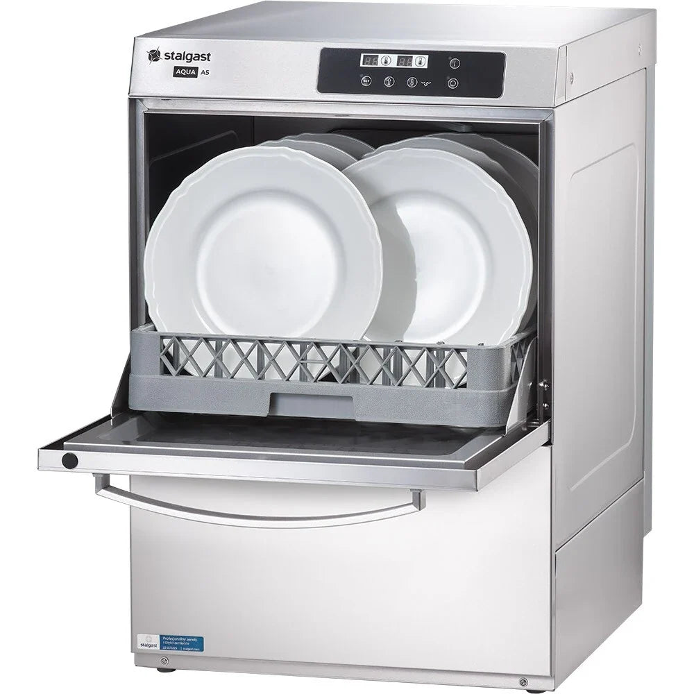 Stalgast lavavajillas 801566 AQUA A5 Power Digital con dosificador y bombas de desagüe y aclarado — lavavajillas digital interior platos