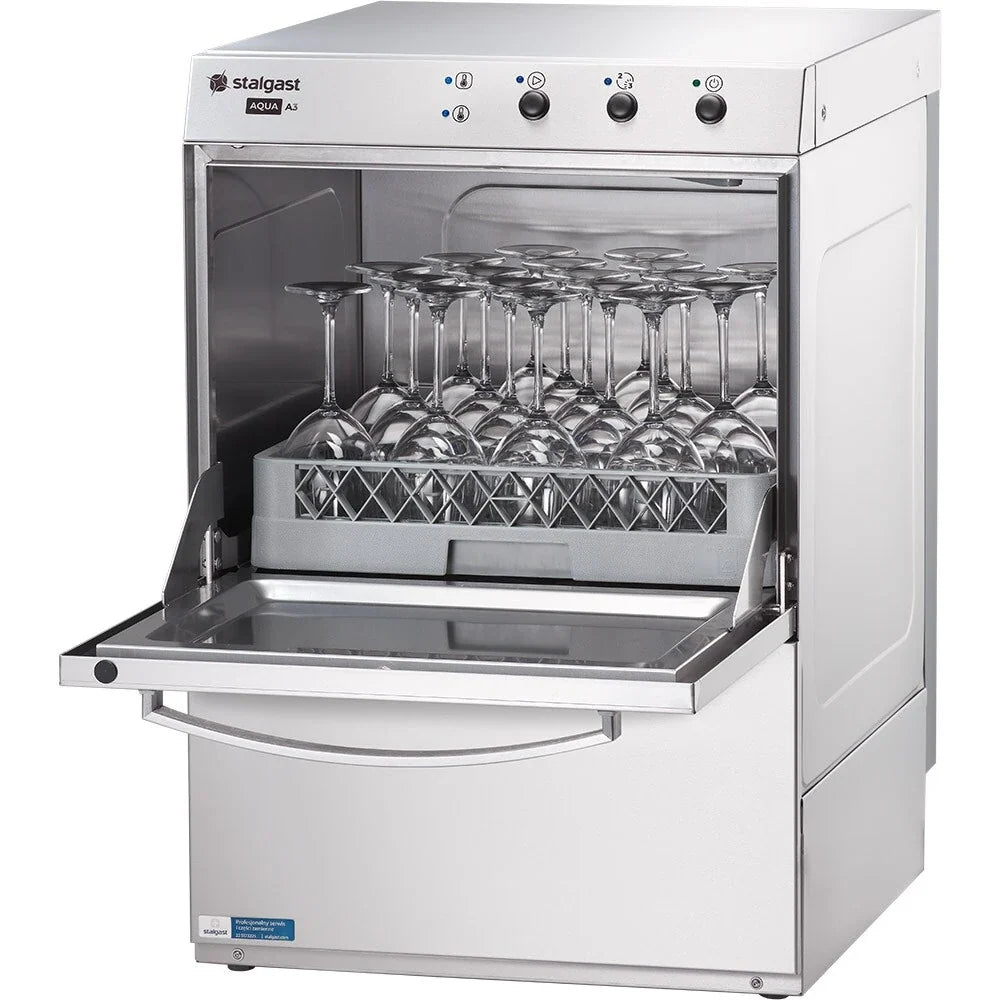 Stalgast lavavasos 801350 AQUA A3 350x350 mm con dosificador de detergente — lavavasos manual interior vasos