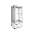 Vitrina refrigerada 4 lados HV42 blanca exposición 360