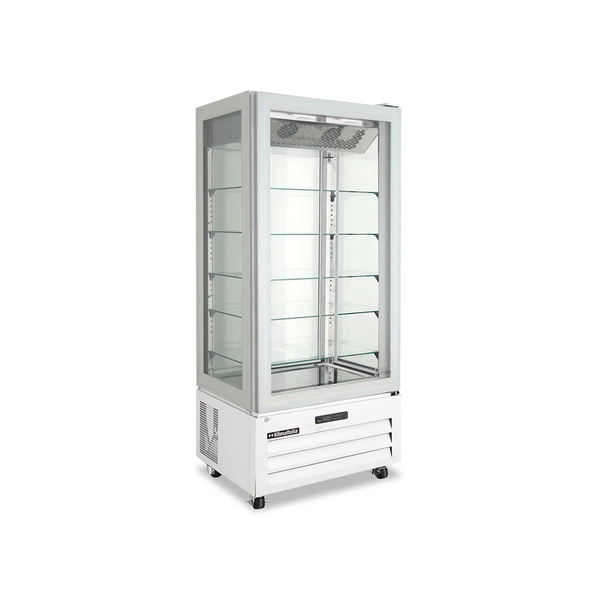 HOREKUS - Vitrina Refrigerada Pastelería 4 Caras KVIC85-P de Gran Capacidad (0°C a +8°C)