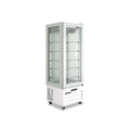 Vitrina refrigerada 4 lados HV42 blanca exposición 360