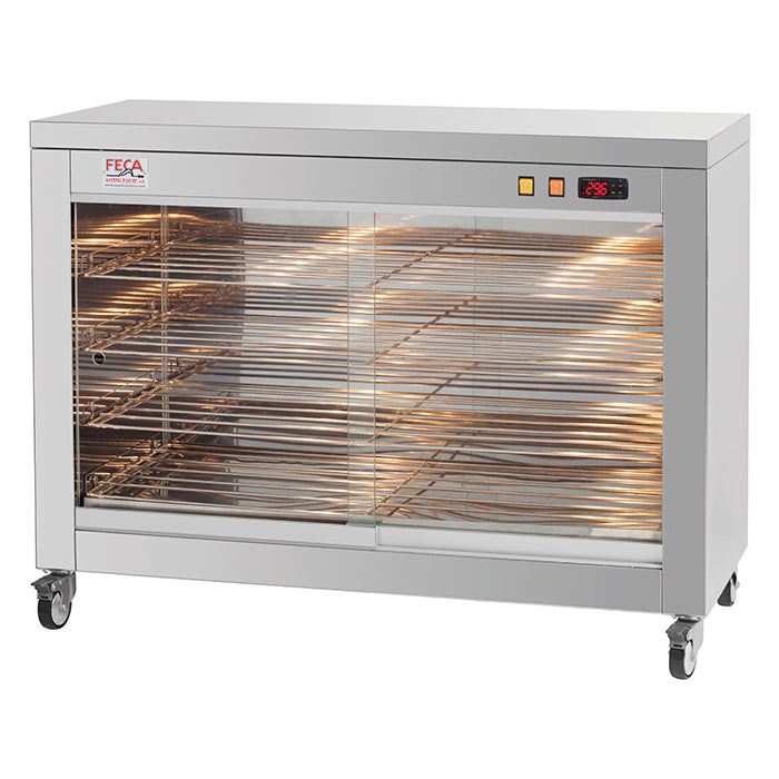 vitrina caliente para pollos asados