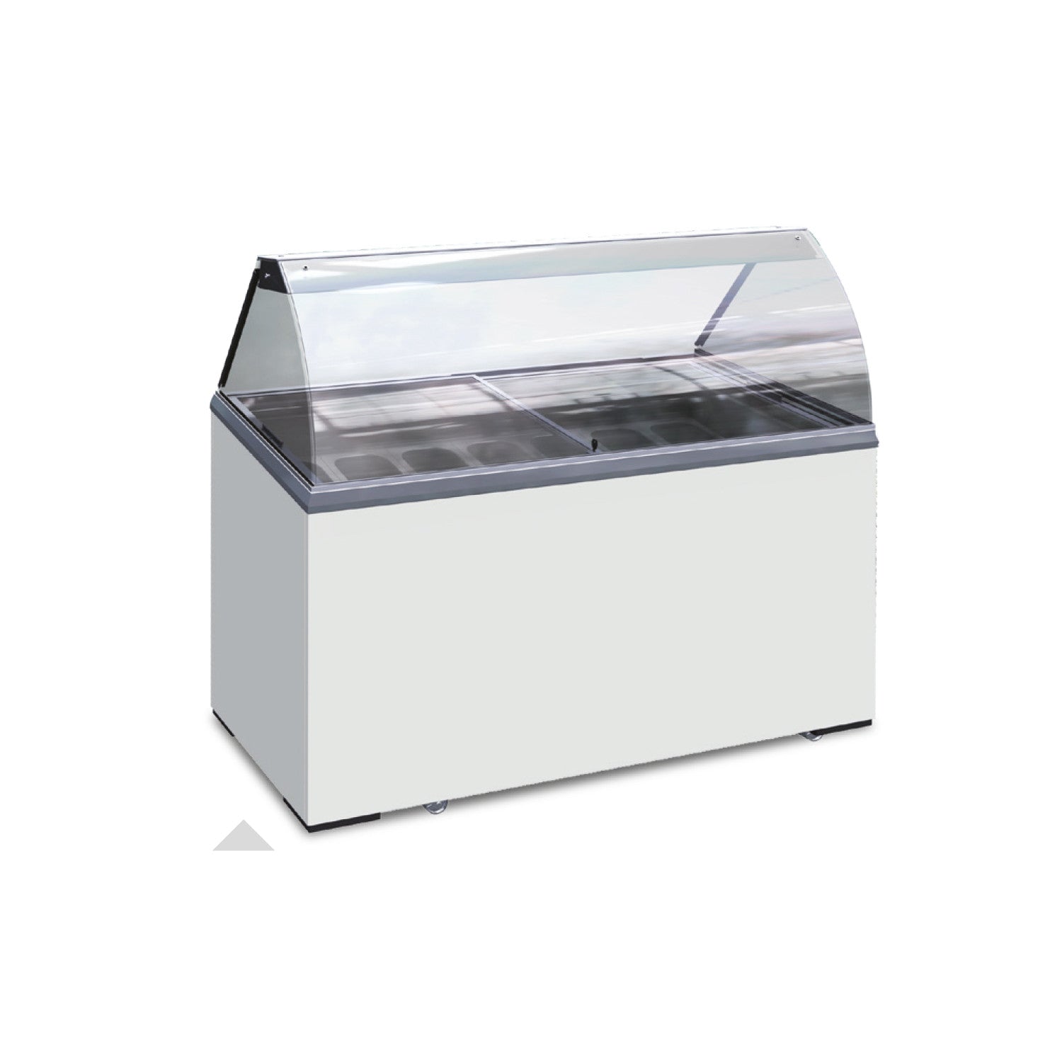 Vitrina congeladora para helados KICE7 con cristal curvo