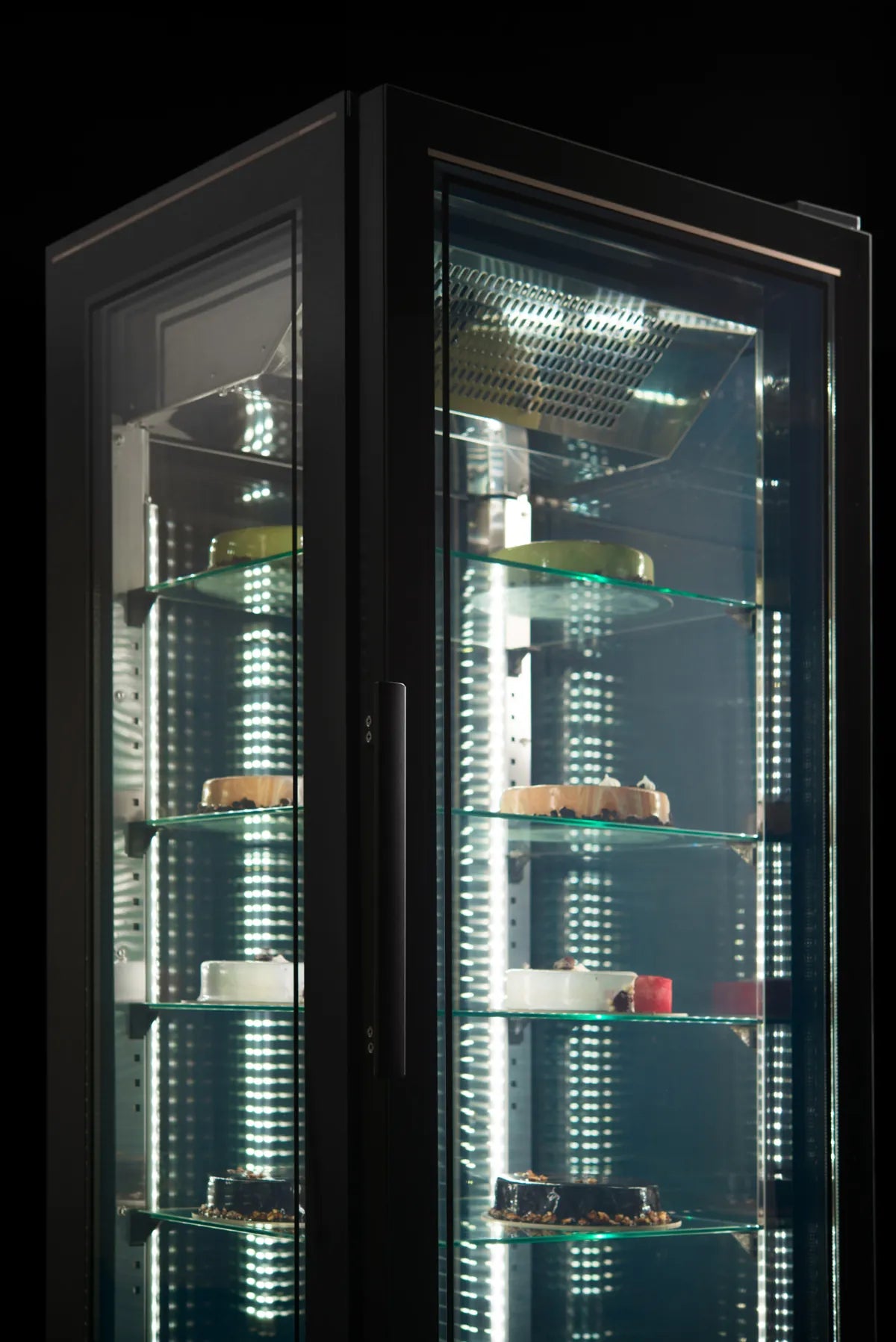 HOREKUS - Vitrina Congeladora 4 Caras KVIC85-N de Gran Capacidad (-21°C a -18°C)