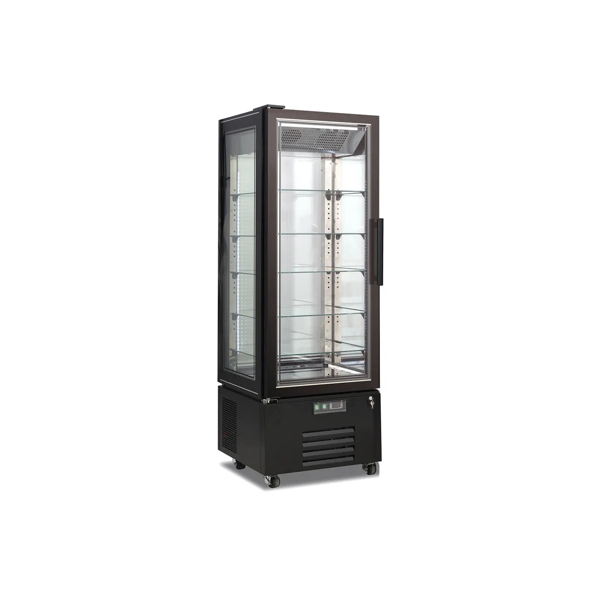 HOREKUS - Vitrina Refrigerada Pastelería 4 Caras Horekus KVIC65-P con Exposición 360º (0°C a +8°C)
