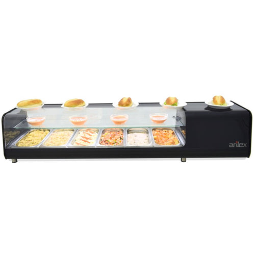 Arilex vitrina refrigerada de tapas VTG Vision doble piso vista trasera